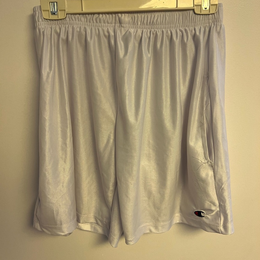 Champion White Athletic Shorts, size M